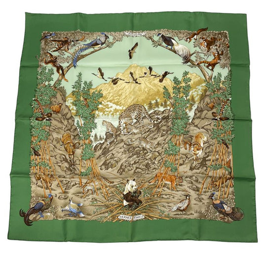 Hermes Scarf Carre 90 Silk Sichuan Green With Box