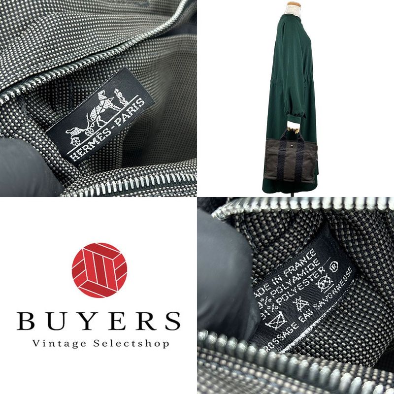 Hermes Tote PM Her Line Gray New Hardware Handbags Canvas Daily Use Casual