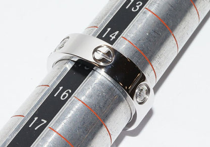 Cartier Ring 18K White Gold Diamond 3P (022ct) Love Ring Half Diamond B40325