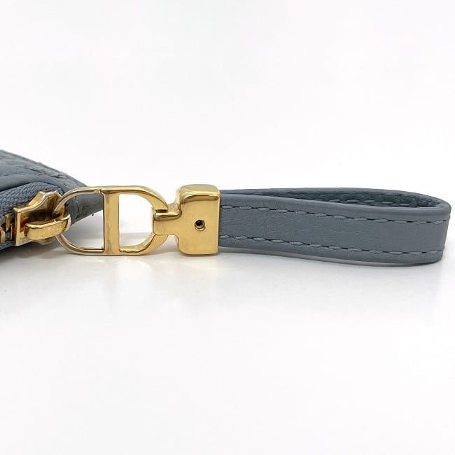 Christian Dior Coin Case Blue Lady Dior Excellent Condition Leather