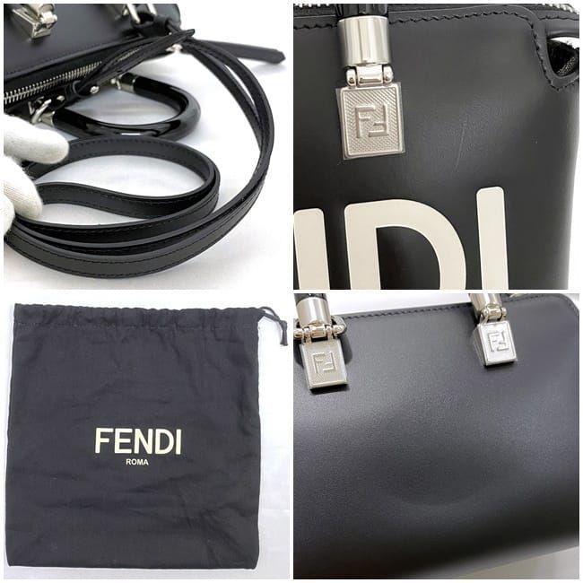 Fendi Mini Boston Bag Bytheway Mini F21249 Black