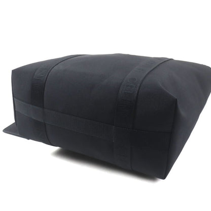 Celine 11008 Trekking Vertical Cabas Nylon Tote Bag With Logo Pouch Black