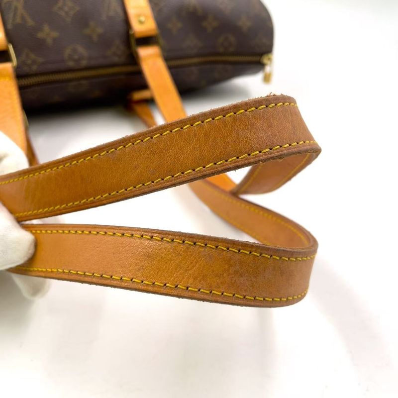 Louis Vuitton Flannery 45 Monogram Leather × PVC Brown Shoulder Bag Gold M51115