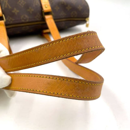 Louis Vuitton Flannery 45 Monogram Leather × PVC Brown Shoulder Bag Gold M51115