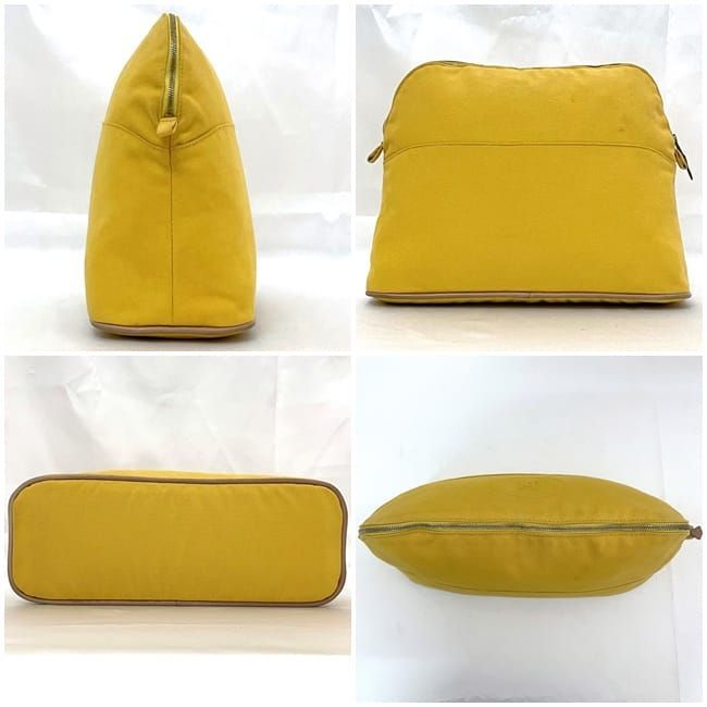Hermes Pouch Bolide Pouch GM Yellow Bolide Excellent Condition Old Shape