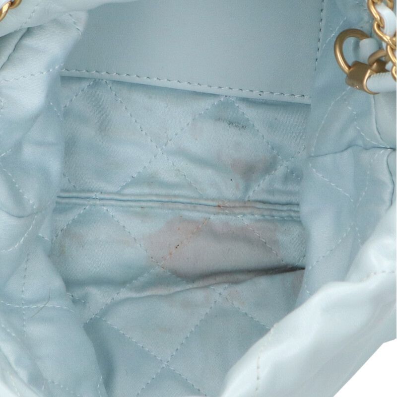 Chanel22 Leather Quilted Chain Shoulder Bag For Men