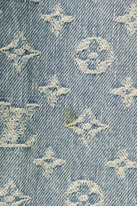 Louis Vuitton 22SS Rm221 UZD Hmd75w Graffiti Monogram Baggy Denim Pants Men 36