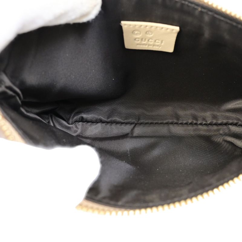 Gucci Pouch Diamante Beige Leather 67bs128