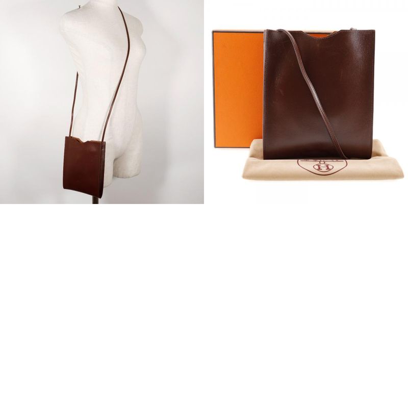 Hermes Omenitu Calf Brown Unisex Shoulder Bag