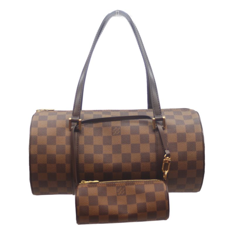 Louis Vuitton 04 N51303 Damier Papillon 30 With Child Damier Canvas Handbag