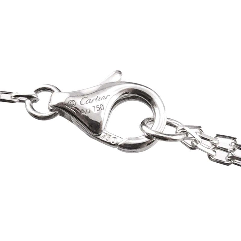 Cartier D'amour Diamond Necklace Large LM 41cm (1614in) 18K WG 750 Diamants