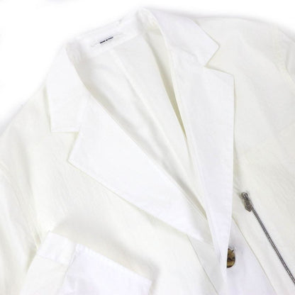 Hermes 22SS 100% Cotton Reversible Stadium Light Jacket White Off White 52