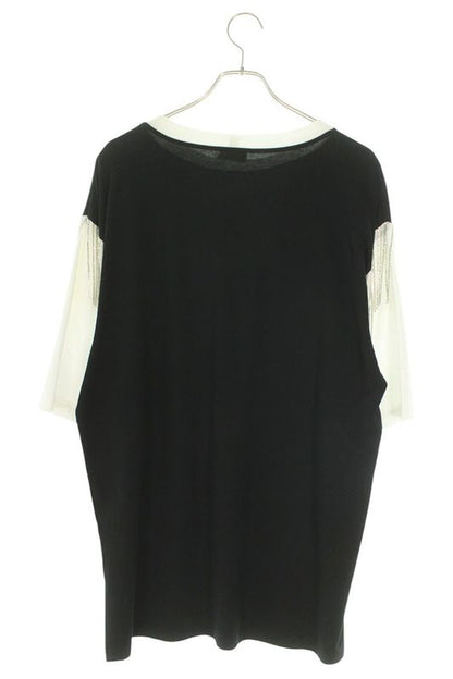 Celine 2x29c671q Logo Print Fringe Cotton Jersey T-shirt Men's S