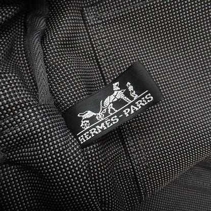 Hermes Tote Bag Her Line Tote MM Canvas Gray Silver Hardware Key and Cadena