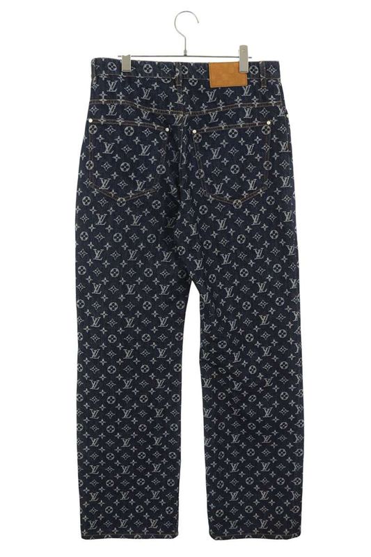 Louis Vuitton Rm242m UZD Hrd79w Monogram Skate Denim Pants Men's 30