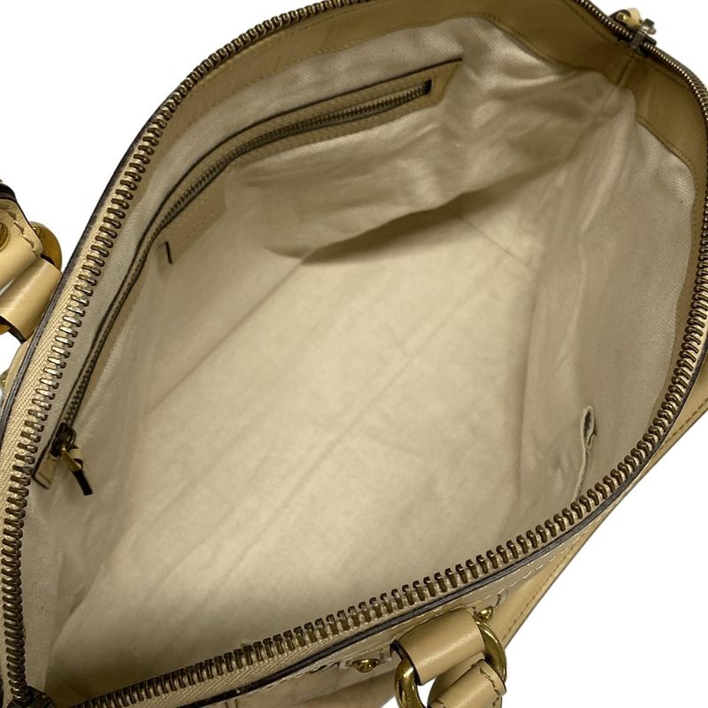 Gucci Handbag Cima Line Scarlet 282299 Beige Leather