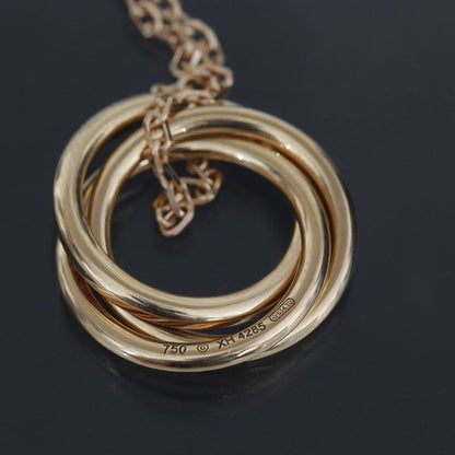 Cartier Trinity Necklace Pink Sapphire 18K Gold E1846