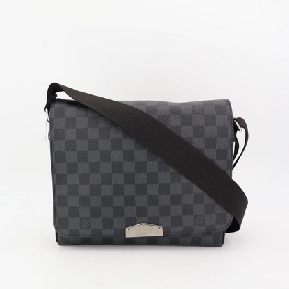 Louis Vuitton N40349 Damier Graphite Crossbody District PM NV2 Shoulder Bag
