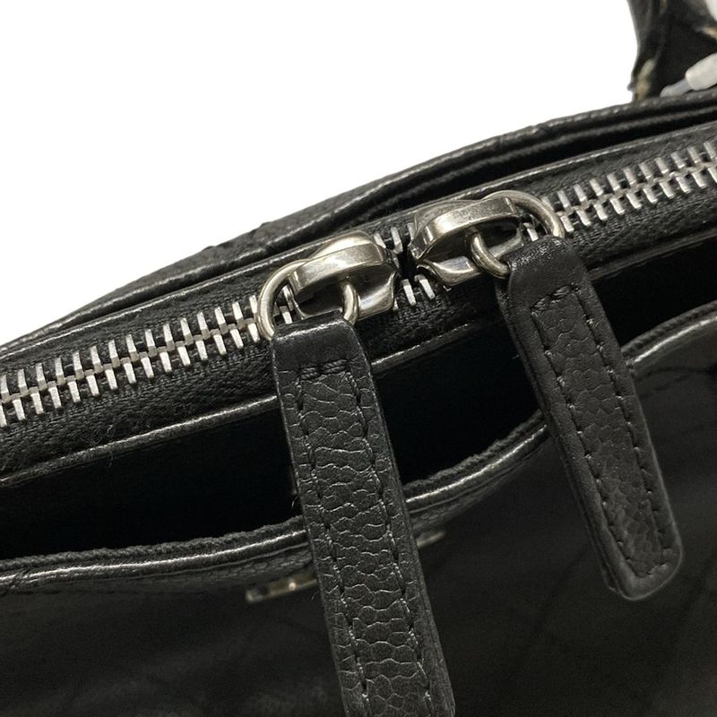 Chanel Shoulder Bag In The Mix Black 2way/chain Shoulder/vintage Silver Hardware