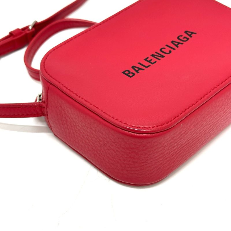 Balenciaga Shoulder Bag Everyday 552372 Leather Red