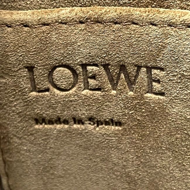 Loewe Shoulder Bag Gate Bag Small Brown Natural White
