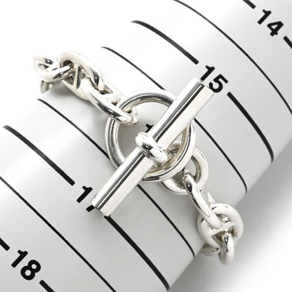Hermes Bracelet Chaine D'ancre MM Silver 925 Silver 15 Frames Star Ring Silver