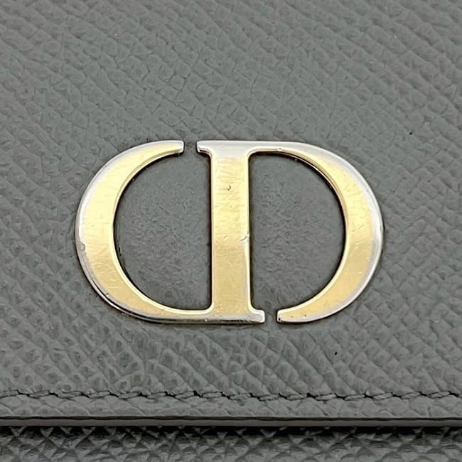 Christian Dior Trifold Wallet Grey 30 Montaigne