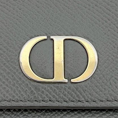 Christian Dior Trifold Wallet Grey 30 Montaigne