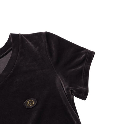 Gucci Dress Size XS Velour Dress Interlocking G Logo Made In Italy 20241212