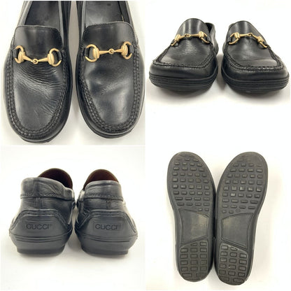 Gucci Horsebit Leather Loafers Black