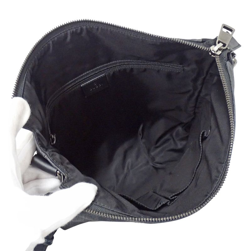 Gucci Bag Men's Brand Shoulder Bag GG Supreme Black 322279 Black Crossbody