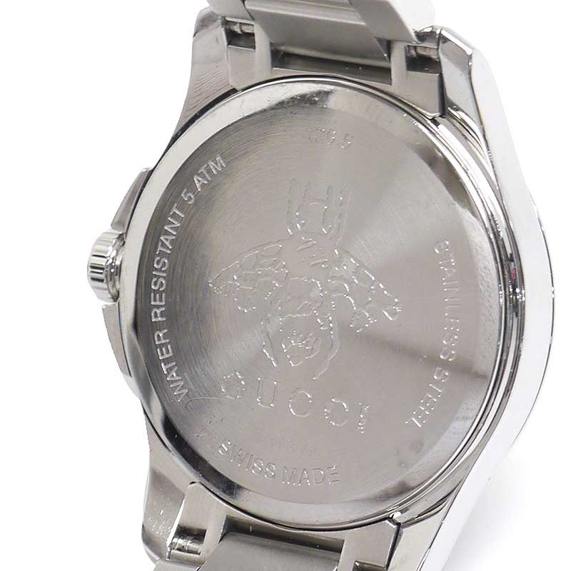 Gucci G-timeless 126.5 Ladies Quartz SS Silver Dial
