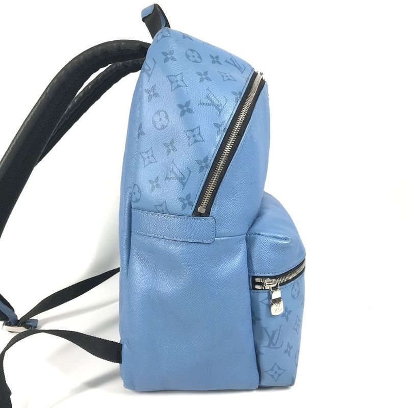 Louis Vuitton Backpack Sac Discovery Backpack PM M30747 Taiga Leather Denim Blue