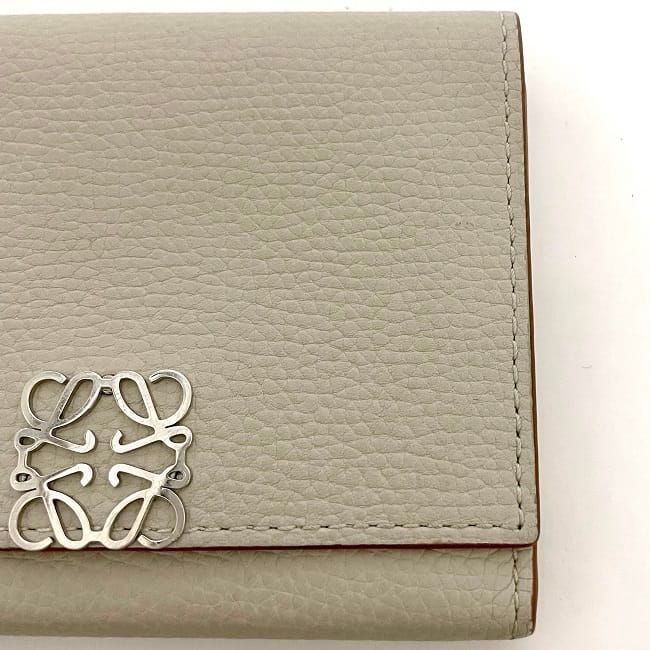 Loewe Card Case Beige Anagram C821z94x02 Business Card Holder
