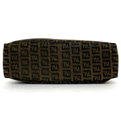 Fendi Tote Bag Ec21843 Brown Black Zucchino