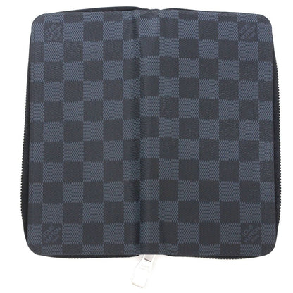 Louis Vuitton Damier Cobalt Zippy Wallet Vertical Long Wallet N62240 Black X