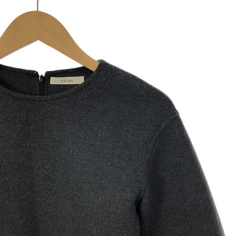 Celine - Phoebe Period Cashmere Blend Crewneck Knit - 34 - Grey - Women's