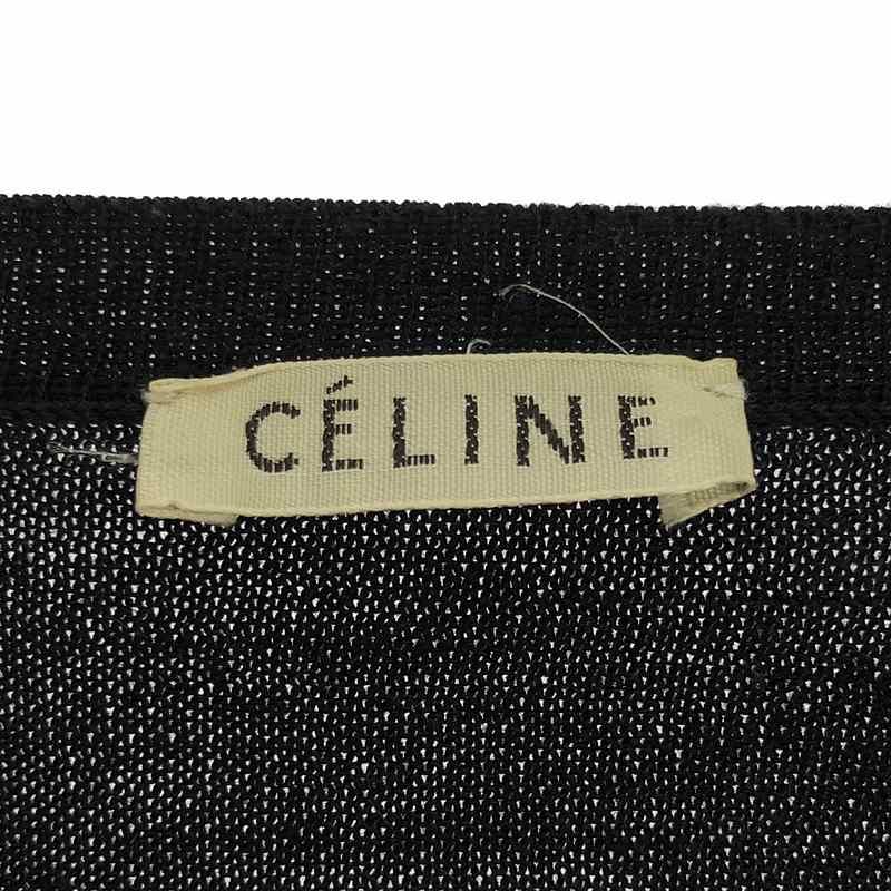 Celine - Phoebe Triomphe V-neck Cardigan - XS - Navy - Women's