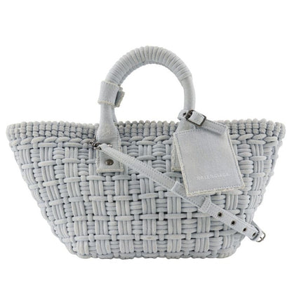 Balenciaga Bistro Basket Bag XS 2WAY Shoulder Vintage Finish 671342 Denim Light