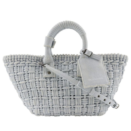 Balenciaga Bistro Basket Bag XS 2WAY Shoulder Vintage Finish 671342 Denim Light