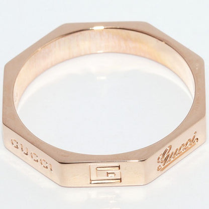 Gucci 18K Pink Gold Octagonal Ring Gucci8ring