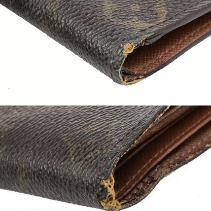 Louis Vuitton Bifold Wallet Monogram W Hook Brown Set Of 2 02bs059