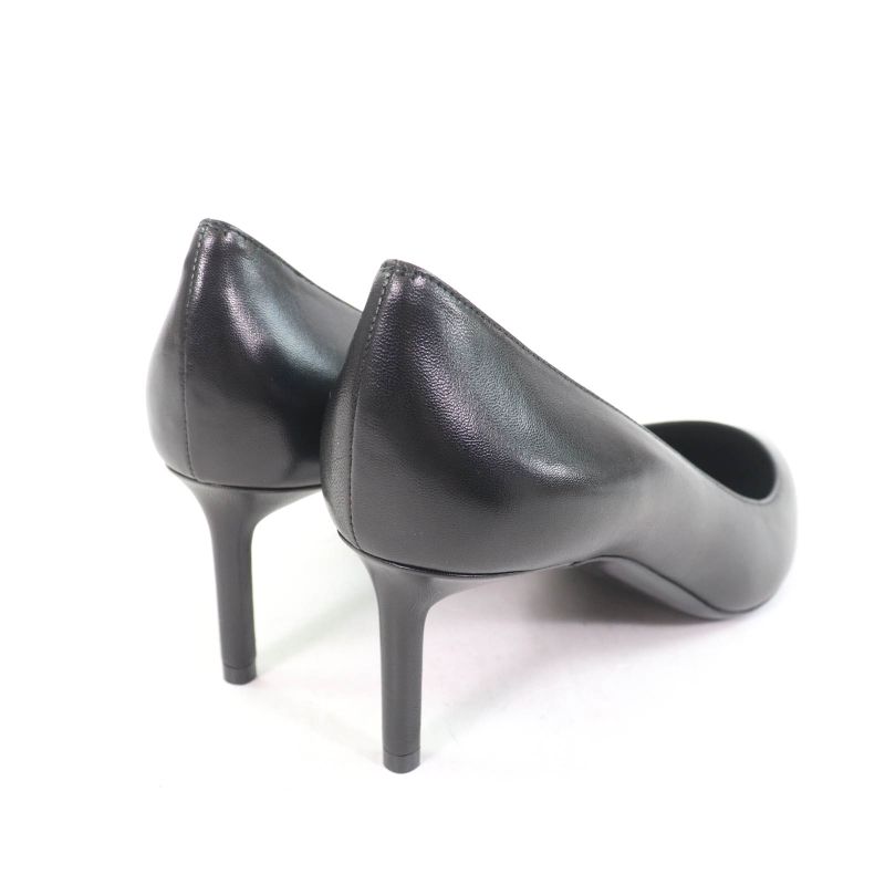 Saint Laurent Paris 480093 Pointed Toe Pin Heel Leather Pumps Black 37.5 Made