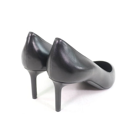 Saint Laurent Paris 480093 Pointed Toe Pin Heel Leather Pumps Black 37.5 Made