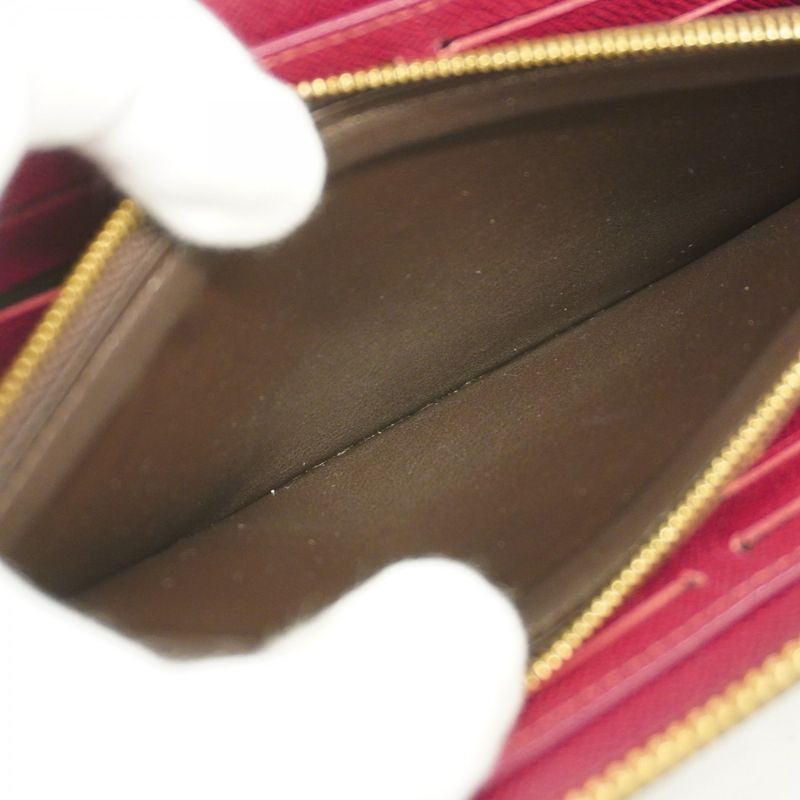 Louis Vuitton Long Wallet Monogram Portefeuille Cles Mance M60742 Fuchsia Ladies