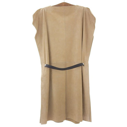 Hermes 2011aw Lemaire 1st Collection Runway No12 Goth Leather Dress 38