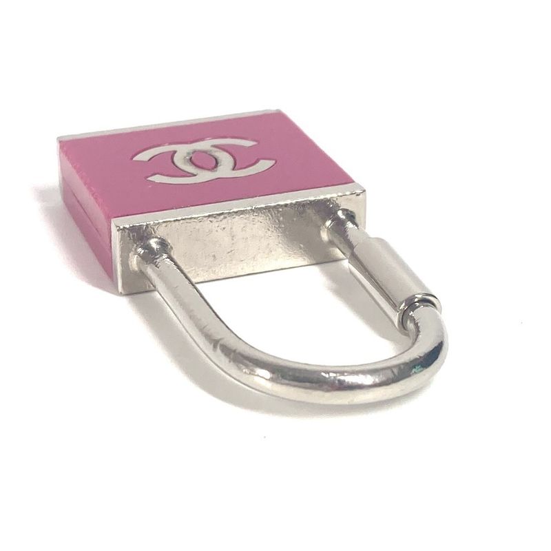 Chanel Key Holder CC Coco Logo Metal Pink