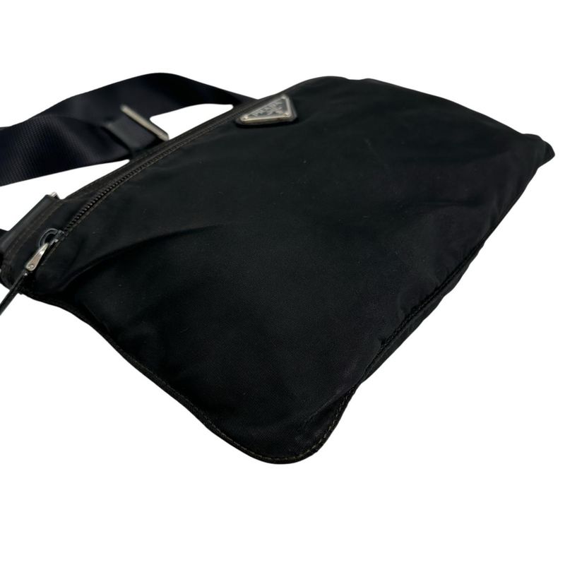Prada Body Bag Triangle Logo Shoulder Bag Prada Black