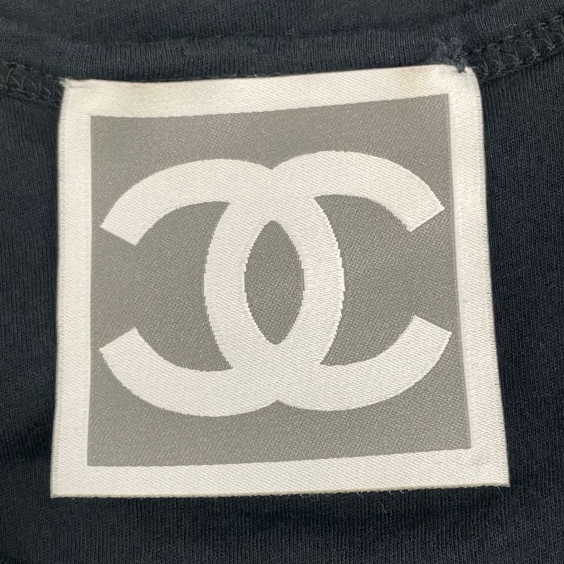 Chanel 09P T-shirt Short Sleeves Black Size 42