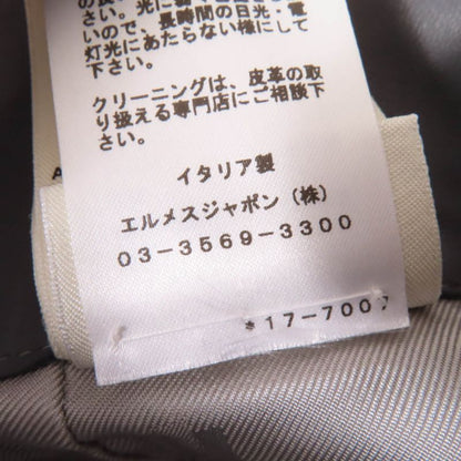 Hermes 2021 Lamb Leather Shorts With D-can Bottoms Gray 38 Made In Italy